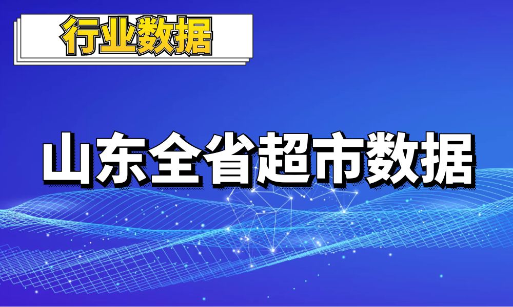 2022山东省全域超市_便利店_商店_购物广场等数据_3.2万条-数据大集